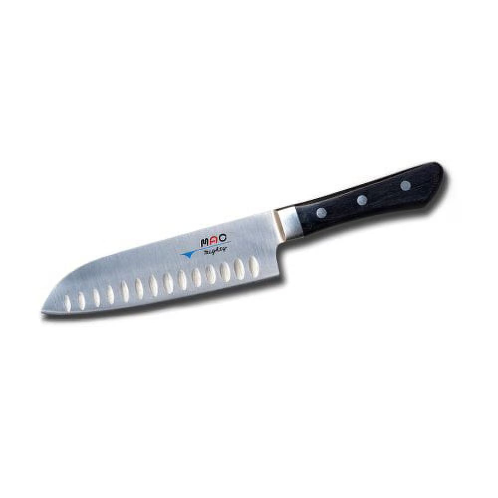 MAC Professional Series MSK-65 6.5-Inch Japanese Santoku Knife with Dimples – Razor-Sharp Stainless Steel Blade
